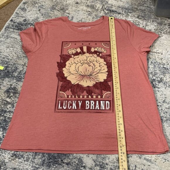 Lucky Brand Womens Graphic Tshirt Womens Size XL - Picture 7 of 10